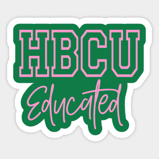 HBCU Educated Design Sticker